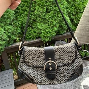 Coach 6808 handbag black and gray